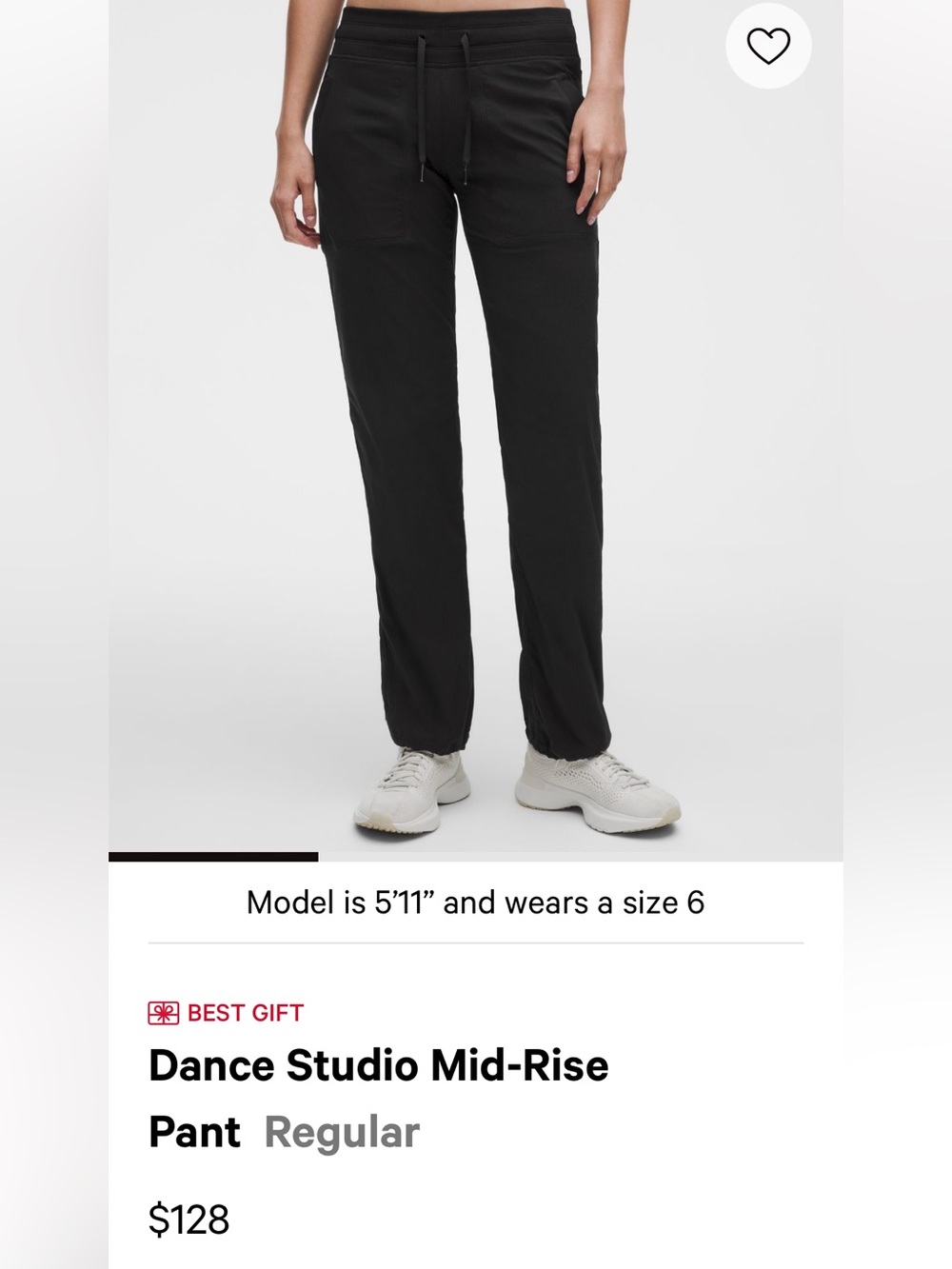 Lululemon dance studio mid rise pants size 0